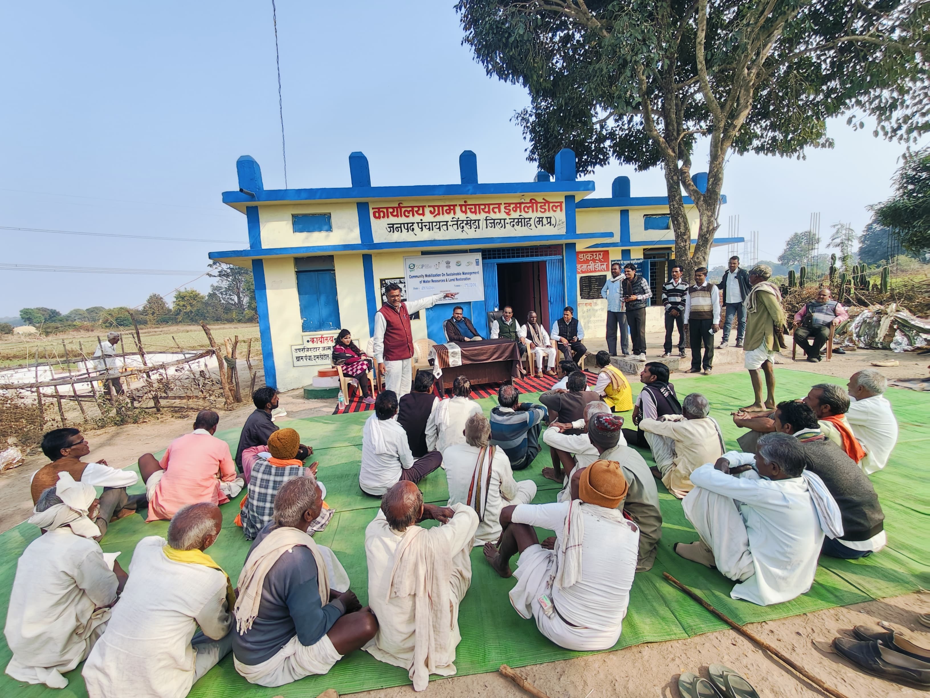GVS community gathering in rural Bundelkhand